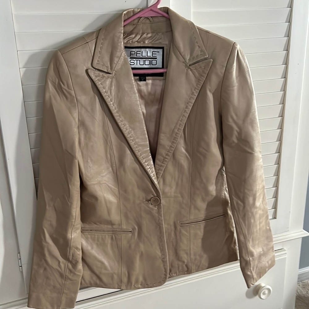 Vintage Pelle Studio Leather Blazer of Wilsons SZ M
